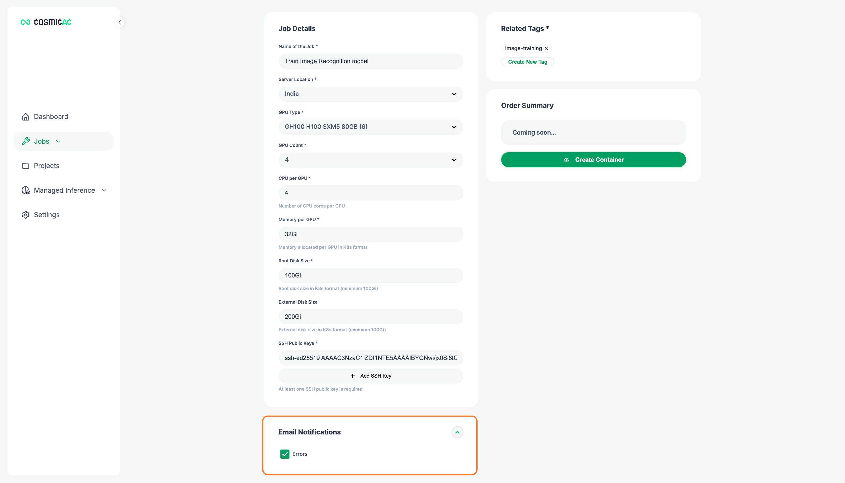 Configure notifications